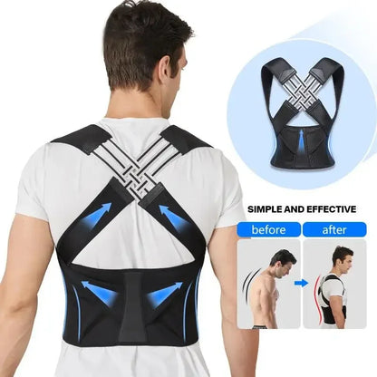 Posture Corrector | Adjustable Back Support Belt for Abdominal Waist Correction,  Spine Alignment Waist Trainer Unisex