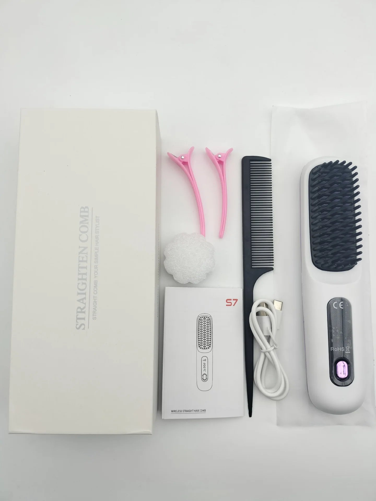 GlossGlide Cordless Rechargeable Hair Straightener Brush